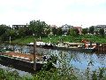  Die Pieschener Hafenstadtlandschaft von der Neuen Molebrücke aus gesehen