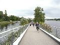 Die Pieschener Hafenstadtlandschaft von der Neuen Molebrücke aus gesehen