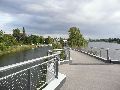  Die Pieschener Hafenstadtlandschaft von der Neuen Molebrücke aus gesehen