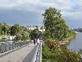  Die Pieschener Hafenstadtlandschaft von der Neuen Molebrücke aus gesehen