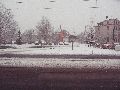 Erster Schnee an der Molebrücke-Pieschen