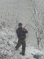 Erster Schnee an der Molebrücke-Pieschen