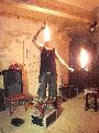 Jens hatte geladen und Künstler aus Europa  kamen zur Smog-Party. Im Anhang etliche Anblicke auf das nächtliche historische Ensemble