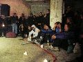 Jens hatte geladen und Künstler aus Europa  kamen zur Smog-Party. Im Anhang etliche Anblicke auf das nächtliche historische Ensemble