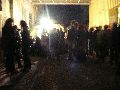 Jens hatte geladen und Künstler aus Europa  kamen zur Smog-Party. Im Anhang etliche Anblicke auf das nächtliche historische Ensemble
