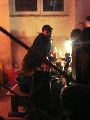 Jens hatte geladen und Künstler aus Europa  kamen zur Smog-Party. Im Anhang etliche Anblicke auf das nächtliche historische Ensemble