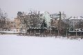 Winterspaziergang von Pieschen-Waldschlößchen-Brückenbaustelle