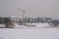 Winterspaziergang von Pieschen-Waldschlößchen-Brückenbaustelle