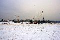 Winterspaziergang von Pieschen-Waldschlößchen-Brückenbaustelle