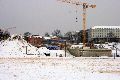 Winterspaziergang von Pieschen-Waldschlößchen-Brückenbaustelle