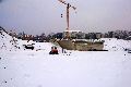 Winterspaziergang von Pieschen-Waldschlößchen-Brückenbaustelle