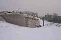 Winterspaziergang von Pieschen-Waldschlößchen-Brückenbaustelle